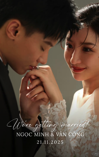 Mẫu thiệp cưới online hiện đại số 1