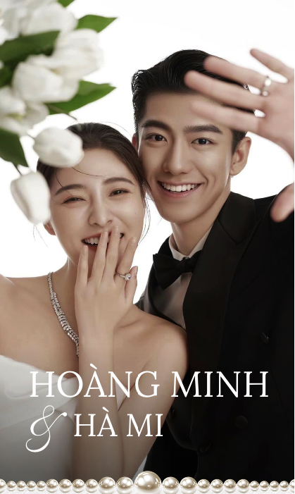 Mẫu thiệp cưới online tinh tế số 3